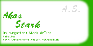 akos stark business card